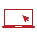 Graphic showing a laptop