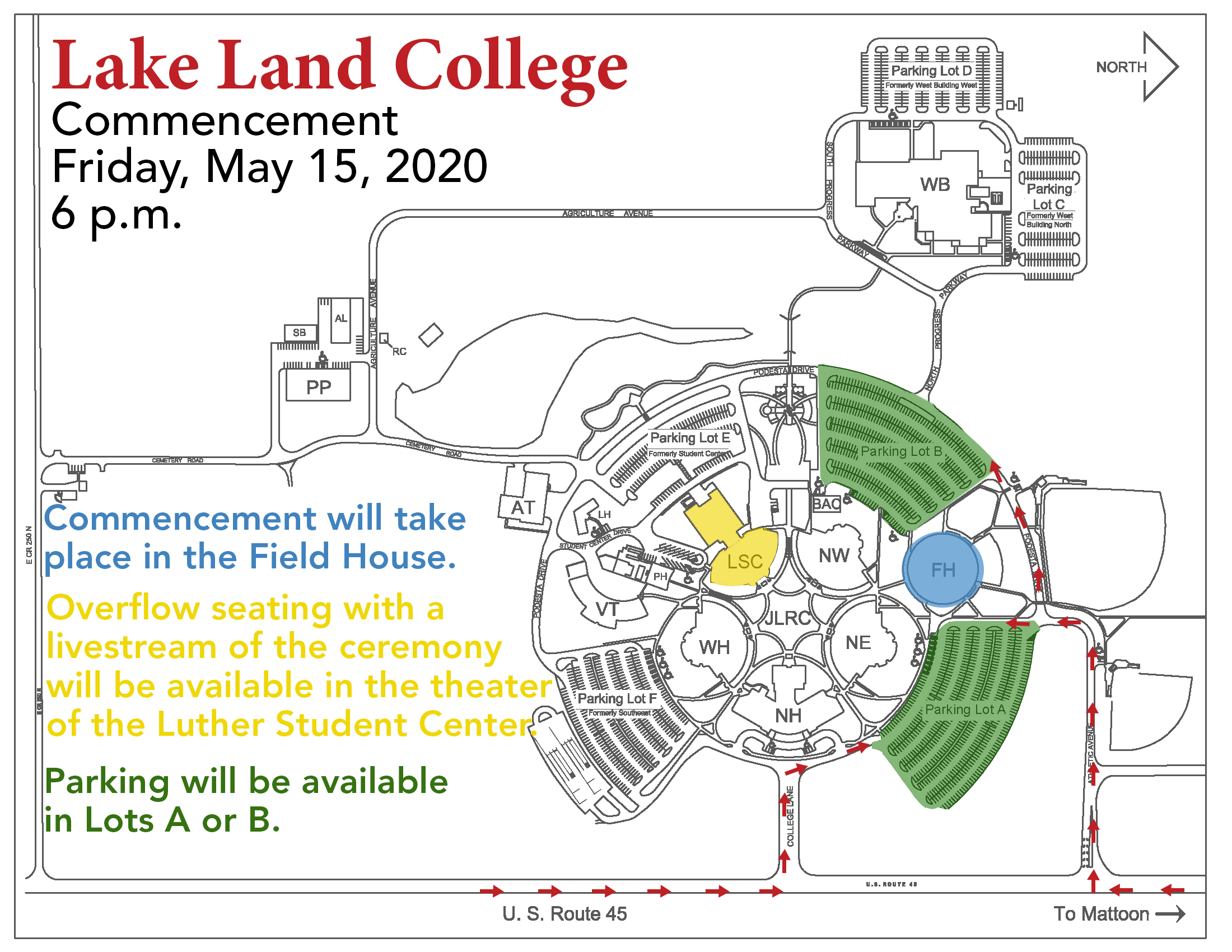 Vista del lago high school campus map